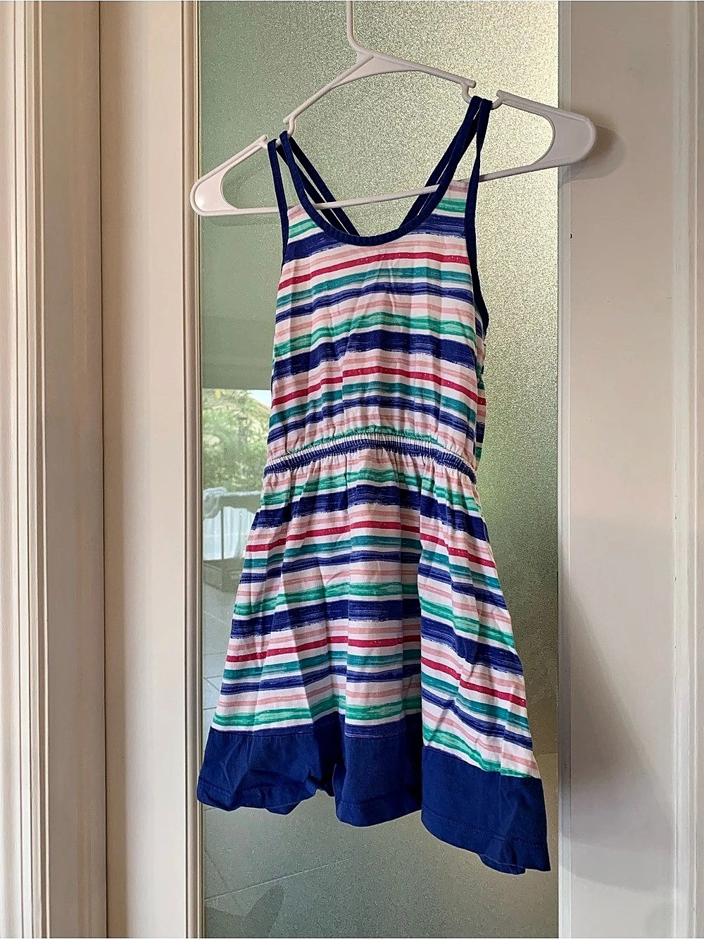 Gymboree Girls' Striped Cotton Dress Size 7 Like New